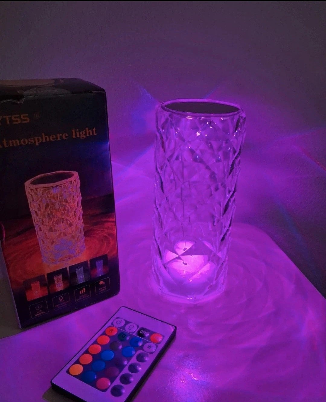 Touch lampa kristall 🌸